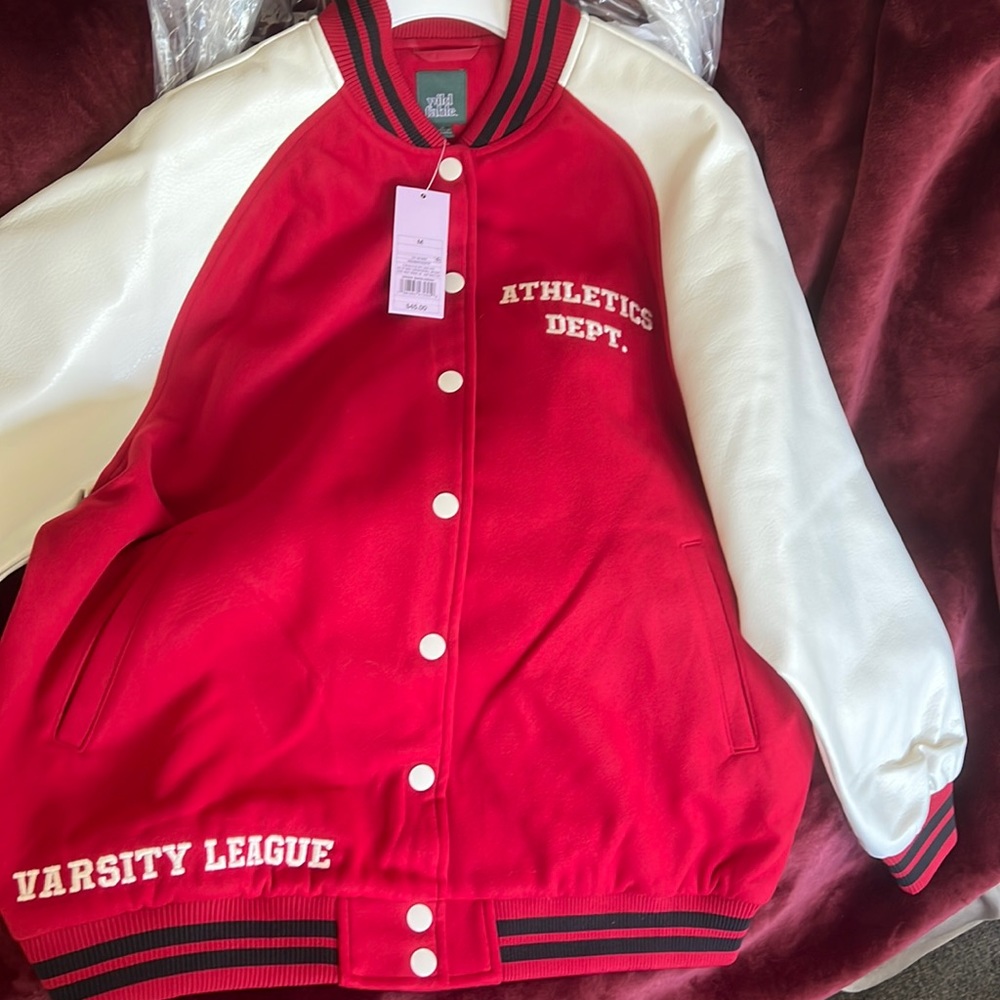 Wild fable varsity jacket women’s size small and medium